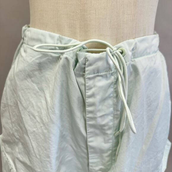 Agolde Ginerva Cargo Parachute Pant in Mochi-Mint Green Size Small Drawstring - Picture 5 of 16